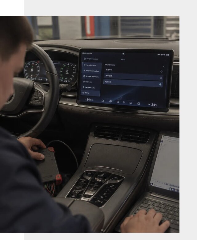 Русификация автомобиля BYD HAN для эксплуатации в Добрянке